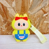 Geanta Mini cu Breloc din Silicon EMC ONSHOP&reg;, model animat de tipul "La Bubu", 10 cm, Galben