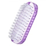 Perie Unghii, Lila, 9.5cm, Două Fețe, Plastic