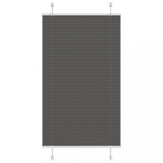 vidaXL Jaluzea plisată negru 70x150 cm Lățime țesătură 69,4cm poliester