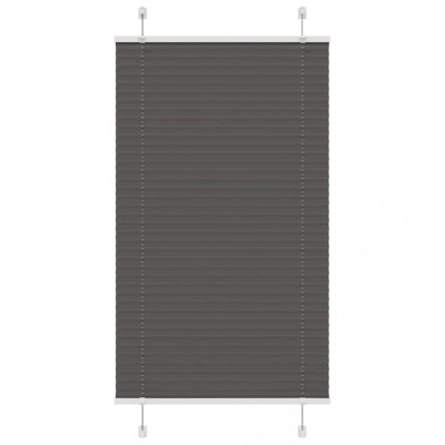 vidaXL Jaluzea plisată negru 70x150 cm Lățime țesătură 69,4cm poliester foto