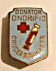 MEDICINA INSIGNA DONATOR ONORIFIC CRUCEA ROSIE A RPR EMAIL CALD, Romania de la 1950