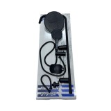 Coloana de Dus Culisanta Rotunda Neagra cu Para, Furtun, Savoniera - Set Dus Complet