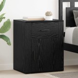 vidaXL Dulap de noapte Stejar Negru 35 x 50 x 60 cm Lemn compozit 881071