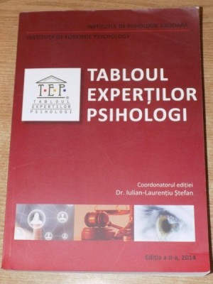 TABLOUL EXPERTILOR PSIHOLOGI , ED. a II a , Bucuresti 2014 foto