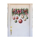 Cumpara ieftin Sticker/Autocolant Craciun cu Globuri si Brad 30x30cm - 051759