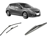 Cumpara ieftin Set 3 Stergatoare Bosch pentru Nissan Pulsar Hatchback (C13) 2012-2015