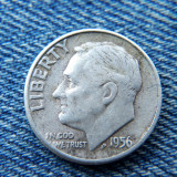 1R - 1 One Dime 1956 Statele Unite ale Americii / USA / SUA / 10 Cents argint, America de Nord