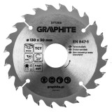 Disc fierastrau circular HM pentru lemn 130x30 mm, 24 dinti, Graphite