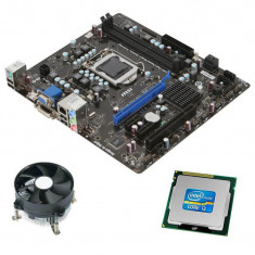 Kit Placa de Baza Refurbished MSI H61M-E23, Intel Core i3-2100, Cooler foto
