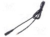 Cablu alimentare DC, cabluri, DC 5,5/2,1 soclu, negru, 1,5m, WEST POL - S21-TT-C100-150BK