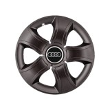 Set 4 Capace Roti 15 inchi (R15) Bis Negru, Compatibile Cu Audi, Autohelix MSA