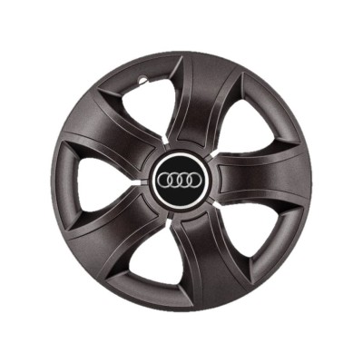 Set 4 Capace Roti 15 inchi (R15) Bis Negru, Compatibile Cu Audi foto
