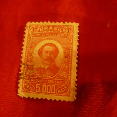 Timbru Brazilia 1924 - Uzuale -Personalitati ,val. 5000Reis stampilat