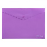 Mapă Documente Office Style, Capsă, Lila, 33x24cm, Plastic, Oem