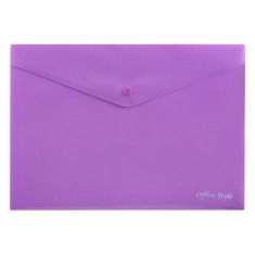 Mapă Documente Office Style, Capsă, Lila, 33x24cm, Plastic
