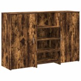 Cumpara ieftin Birou de receptie stejar afumat 155x50x103,5 cm lemn prelucrat