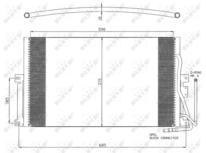 NRF 35342 Condensator, climatizare