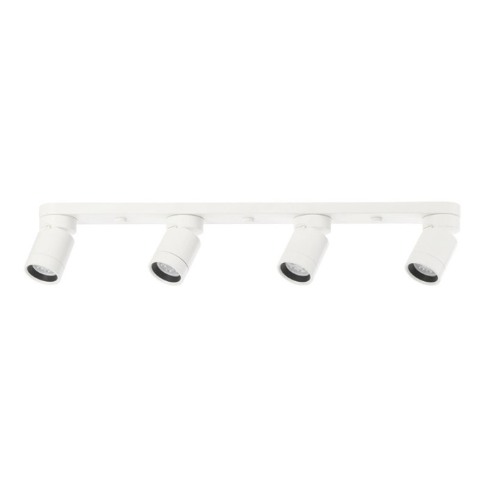 Plafoniera 4 spoturi tip proiector, 4 W, 73 x 12 cm, Alb Plafoniera 4 spoturi tip proiector, 4 W, 73 x 12 cm, Alb