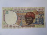Rară! Gabon 5000 Francs 1994,bancnota din imagini