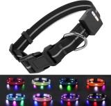 Zgarda de c&acirc;ine cu LED, Joytale, negru, L, 45-60 cm