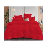 Cumpara ieftin Lenjerie de Pat Finet Jacquard Velvet Gofrat, Pat Dublu, 6 Piese, ROSU - PUC115