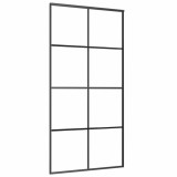 Cumpara ieftin Usa glisanta, negru, 102,5x205 cm, aluminiu si sticla ESG