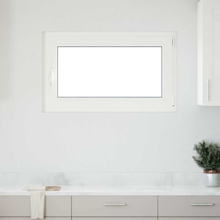 vidaXL Fereastră de subsol &bdquo;RISOR&rdquo; 100x50 cm oscilo-batantă DIN dreapta, albă