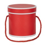 Cumpara ieftin Cutie depozitare carton rosu alb &Oslash; 12x12 cm