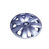 Capace Roti 15 inch Universal, Gri/Negru, ABS, Cod 321 - Set 4 Bucati