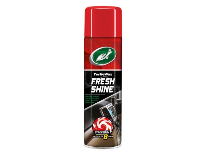 Spray silicon bord Turtle Wax Cockpit Fresh Capsuni 500ml pt. vinil plastic si cauciuc cu parfum de lunga durata