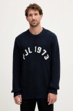 Pepe Jeans pulover de bumbac culoarea bleumarin, călduros, PM7000006