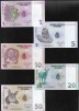 Set Congo: 1, 5, 10, 20, 50 Centimes UNC 1997 - Colectie Bancnote Straine