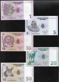 Set Congo: 1, 5, 10, 20, 50 Centimes UNC 1997 - Colectie Bancnote Straine