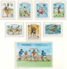 Cambodgia 1983 Mi 454/60 + bl 128 MNH - JO de vara 1984, Los Angeles (I), Nestampilat