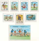 Cambodgia 1983 Mi 454/60 + bl 128 MNH - JO de vara 1984, Los Angeles (I), Nestampilat