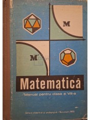 C. Ionescu-Bujor - Matematica - Manual pentru clasa a VIII-a (Editia: 1975) foto
