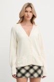 Silvian Heach cardigan din amestec de l&acirc;nă MATHIS culoarea bej, GPA25234CD