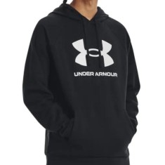 Hanorac Bărbați Under Armour Rival Fleece &ndash; Original, Negru, Bumbac, Nou, cu eticheta