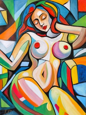 Tablou abstract-nud foto