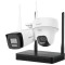 Kit supraveghere IP Wireless Hikvision HiLook, 2 camere 4MP, IR 30m, microfon, difuzor, slot microSD, NVS - IKS-2044BTH-PH/W SafetyGuard Surveillance