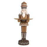 Cumpara ieftin Figurina Spargatorul de Nuci polirasina alba maro 18x15x40 cm