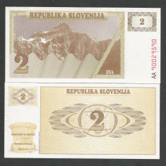 SLOVENIA 2 TOLARI 1990 UNC [1] P- 2 a , necirculata