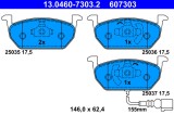 ATE 13.0460-7303.2 set placute frana,frana disc
