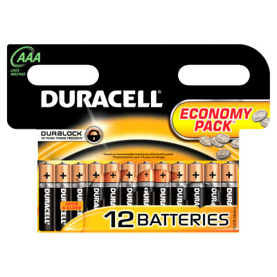 Aproape nou: Baterie alcalina Duracell AAA sau R3 cod 81480556 blister cu 12bc foto