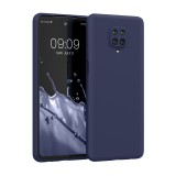 Husa Kwmobile pentru Xiaomi Redmi Note 9S/Redmi Note 9 Pro/Redmi Note 9 Pro Max, Silicon, Albastru, 56562.186, Carcasa