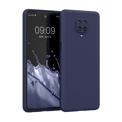 Husa Kwmobile pentru Xiaomi Redmi Note 9S/Redmi Note 9 Pro/Redmi Note 9 Pro Max, Silicon, Albastru, 56562.186 foto