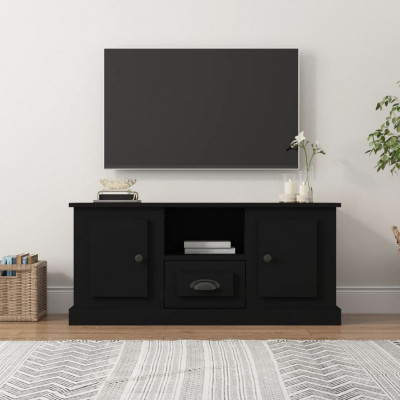 Comoda TV, negru, 100x35,5x45 cm, lemn prelucrat GartenMobel Dekor foto