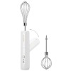 Mixer electric fara fir 13W, 3 viteze, accesorii incluse, incarcare USB-C, alb