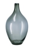 Cumpara ieftin Vaza flori sticla gri 19 x 33 cm