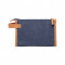 Geanta cosmetice, Vinga by AleXer, 42FEB232121, 18x7x27 cm, Bumbac, Albastru Navy, saculet voiaj inclus